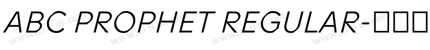 ABC PROPHET REGULAR字体转换 ABC PROPHET REGULAR字体转换